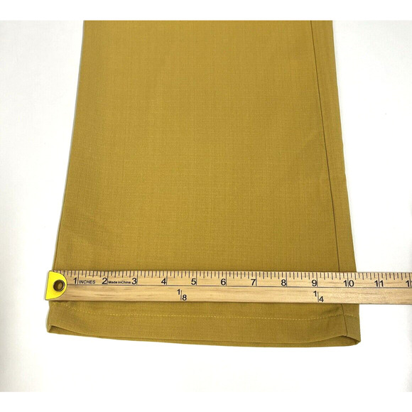 Cider High Rise Wide Leg Trouser Dress Pant Mustard Yellow Size Medium 28x28 New - Picture 6 of 11